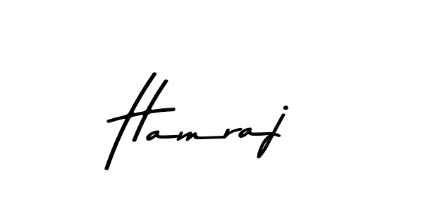 Create a beautiful signature design for name Hamraj. With this signature (Asem Kandis PERSONAL USE) fonts, you can make a handwritten signature for free. Hamraj signature style 9 images and pictures png