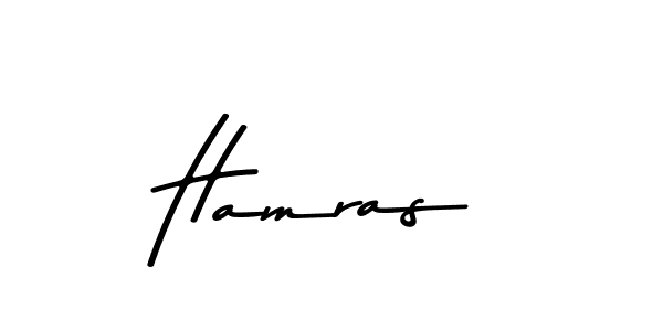 How to make Hamras name signature. Use Asem Kandis PERSONAL USE style for creating short signs online. This is the latest handwritten sign. Hamras signature style 9 images and pictures png