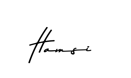 Create a beautiful signature design for name Hamsi. With this signature (Asem Kandis PERSONAL USE) fonts, you can make a handwritten signature for free. Hamsi signature style 9 images and pictures png