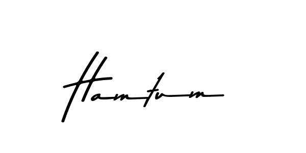 How to make Hamtum signature? Asem Kandis PERSONAL USE is a professional autograph style. Create handwritten signature for Hamtum name. Hamtum signature style 9 images and pictures png