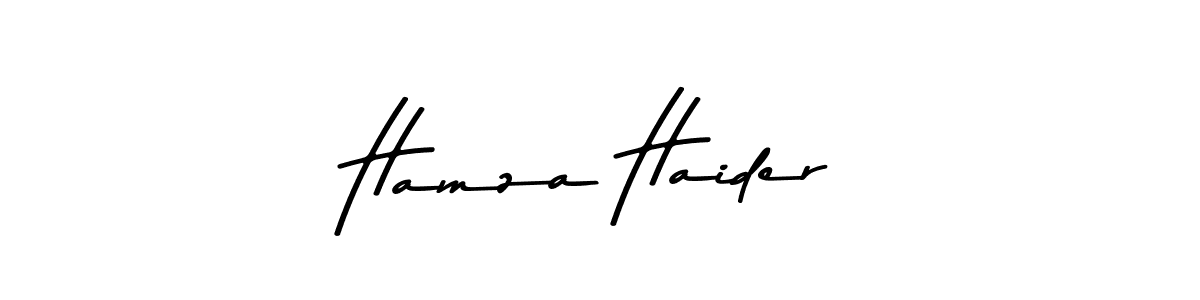 Use a signature maker to create a handwritten signature online. With this signature software, you can design (Asem Kandis PERSONAL USE) your own signature for name Hamza Haider. Hamza Haider signature style 9 images and pictures png