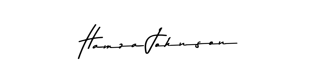 Design your own signature with our free online signature maker. With this signature software, you can create a handwritten (Asem Kandis PERSONAL USE) signature for name Hamza Johnson. Hamza Johnson signature style 9 images and pictures png