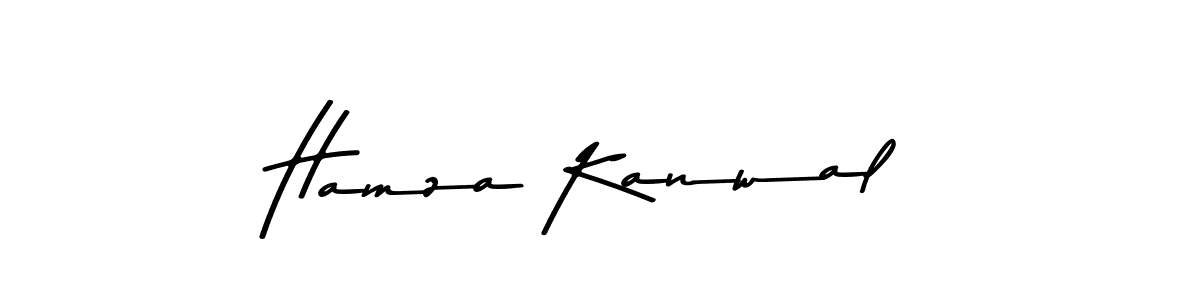 Make a beautiful signature design for name Hamza Kanwal. With this signature (Asem Kandis PERSONAL USE) style, you can create a handwritten signature for free. Hamza Kanwal signature style 9 images and pictures png