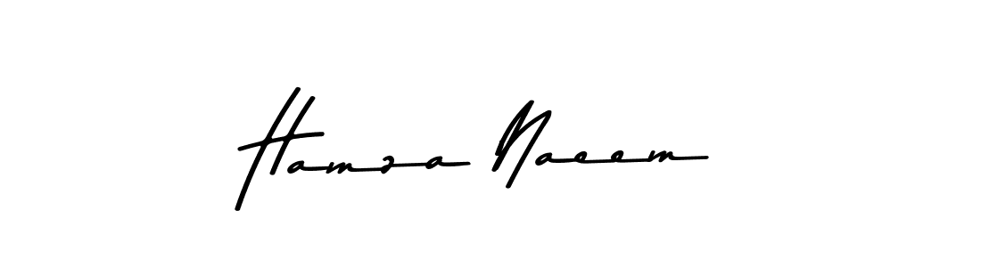 Design your own signature with our free online signature maker. With this signature software, you can create a handwritten (Asem Kandis PERSONAL USE) signature for name Hamza Naeem. Hamza Naeem signature style 9 images and pictures png