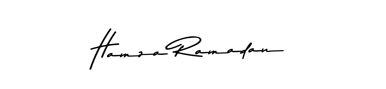 Use a signature maker to create a handwritten signature online. With this signature software, you can design (Asem Kandis PERSONAL USE) your own signature for name Hamza Ramadan. Hamza Ramadan signature style 9 images and pictures png