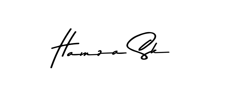 Design your own signature with our free online signature maker. With this signature software, you can create a handwritten (Asem Kandis PERSONAL USE) signature for name Hamza Sk. Hamza Sk signature style 9 images and pictures png