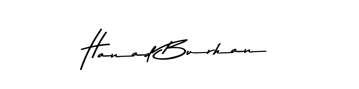 Make a beautiful signature design for name Hanad Burhan. Use this online signature maker to create a handwritten signature for free. Hanad Burhan signature style 9 images and pictures png