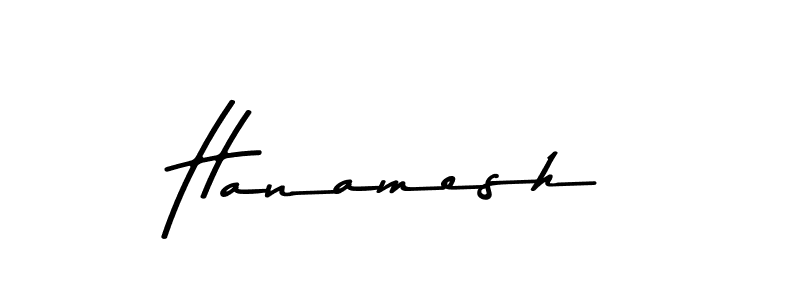 Design your own signature with our free online signature maker. With this signature software, you can create a handwritten (Asem Kandis PERSONAL USE) signature for name Hanamesh. Hanamesh signature style 9 images and pictures png