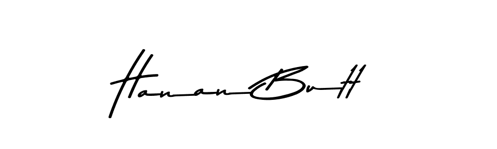 Use a signature maker to create a handwritten signature online. With this signature software, you can design (Asem Kandis PERSONAL USE) your own signature for name Hanan Butt. Hanan Butt signature style 9 images and pictures png