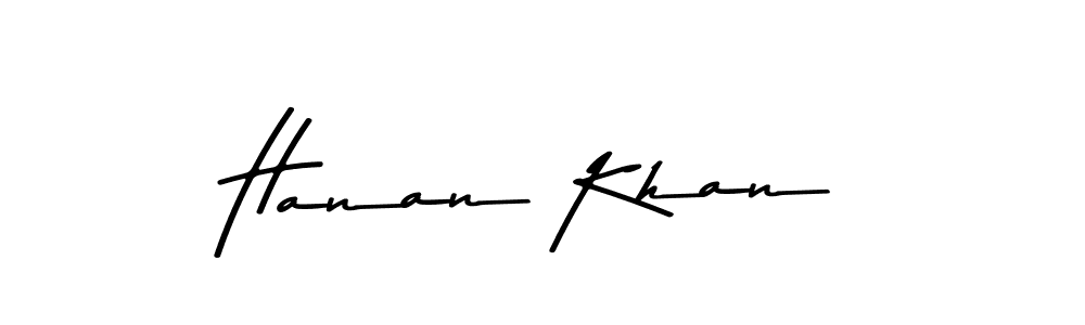 Create a beautiful signature design for name Hanan Khan. With this signature (Asem Kandis PERSONAL USE) fonts, you can make a handwritten signature for free. Hanan Khan signature style 9 images and pictures png