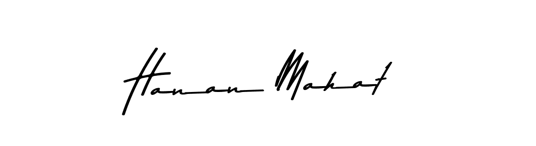 Hanan Mahat stylish signature style. Best Handwritten Sign (Asem Kandis PERSONAL USE) for my name. Handwritten Signature Collection Ideas for my name Hanan Mahat. Hanan Mahat signature style 9 images and pictures png