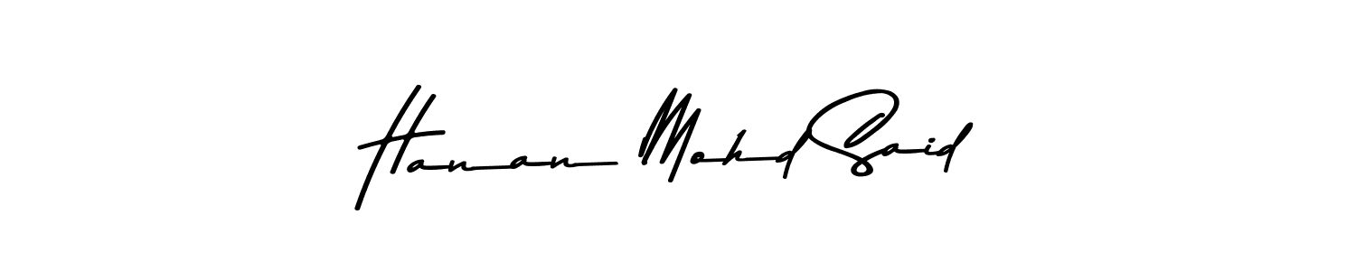 Similarly Asem Kandis PERSONAL USE is the best handwritten signature design. Signature creator online .You can use it as an online autograph creator for name Hanan Mohd Said. Hanan Mohd Said signature style 9 images and pictures png