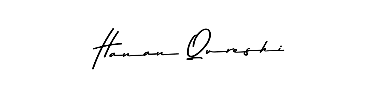 Create a beautiful signature design for name Hanan Qureshi. With this signature (Asem Kandis PERSONAL USE) fonts, you can make a handwritten signature for free. Hanan Qureshi signature style 9 images and pictures png