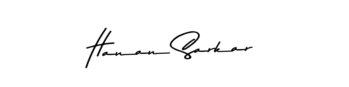 Use a signature maker to create a handwritten signature online. With this signature software, you can design (Asem Kandis PERSONAL USE) your own signature for name Hanan Sarkar. Hanan Sarkar signature style 9 images and pictures png