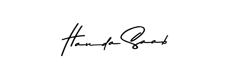 Use a signature maker to create a handwritten signature online. With this signature software, you can design (Asem Kandis PERSONAL USE) your own signature for name Handa Saab. Handa Saab signature style 9 images and pictures png