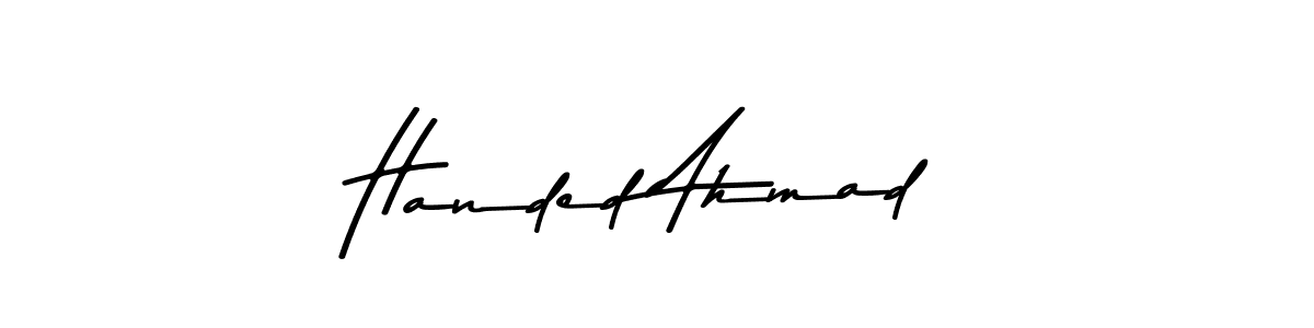 How to make Handed Ahmad signature? Asem Kandis PERSONAL USE is a professional autograph style. Create handwritten signature for Handed Ahmad name. Handed Ahmad signature style 9 images and pictures png