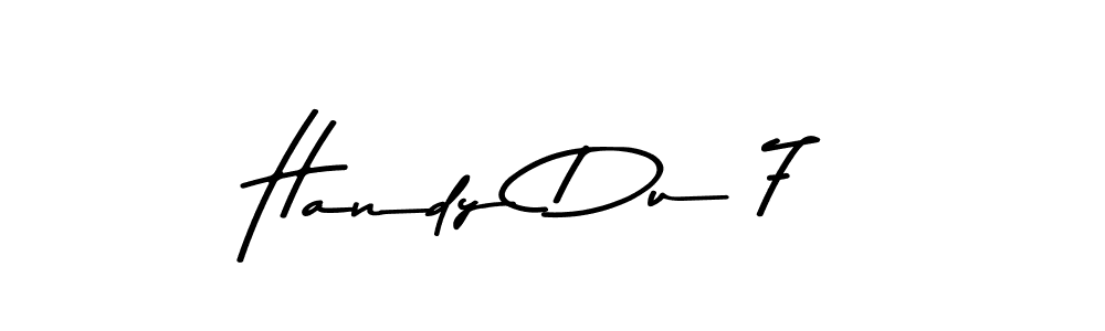 Similarly Asem Kandis PERSONAL USE is the best handwritten signature design. Signature creator online .You can use it as an online autograph creator for name Handy Du 7. Handy Du 7 signature style 9 images and pictures png