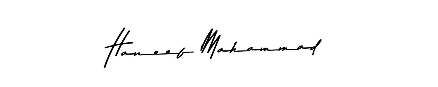 Haneef Mahammad stylish signature style. Best Handwritten Sign (Asem Kandis PERSONAL USE) for my name. Handwritten Signature Collection Ideas for my name Haneef Mahammad. Haneef Mahammad signature style 9 images and pictures png