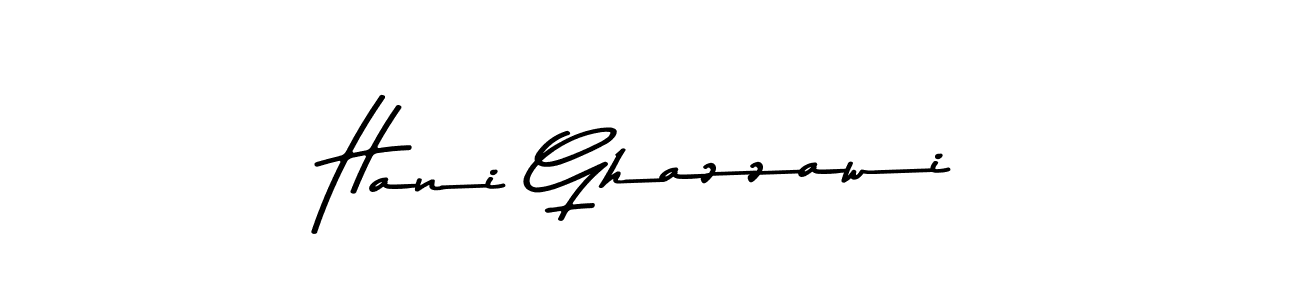 Create a beautiful signature design for name Hani Ghazzawi. With this signature (Asem Kandis PERSONAL USE) fonts, you can make a handwritten signature for free. Hani Ghazzawi signature style 9 images and pictures png