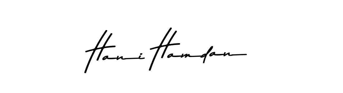 Create a beautiful signature design for name Hani Hamdan. With this signature (Asem Kandis PERSONAL USE) fonts, you can make a handwritten signature for free. Hani Hamdan signature style 9 images and pictures png