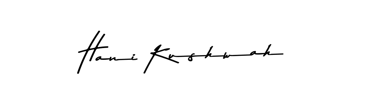 Hani Kushwah stylish signature style. Best Handwritten Sign (Asem Kandis PERSONAL USE) for my name. Handwritten Signature Collection Ideas for my name Hani Kushwah. Hani Kushwah signature style 9 images and pictures png