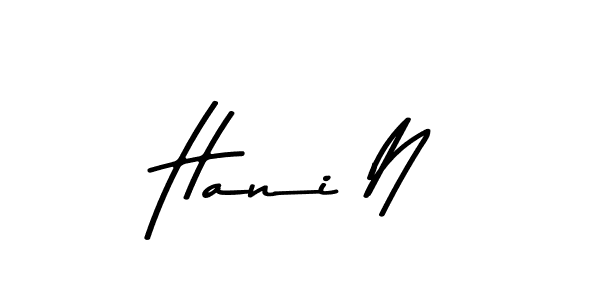 Use a signature maker to create a handwritten signature online. With this signature software, you can design (Asem Kandis PERSONAL USE) your own signature for name Hani N. Hani N signature style 9 images and pictures png
