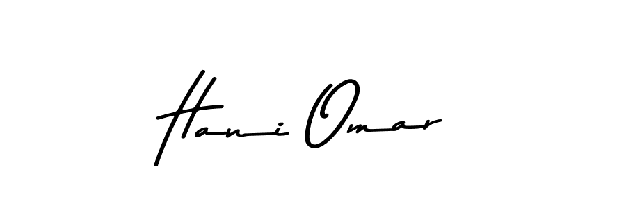 How to make Hani Omar name signature. Use Asem Kandis PERSONAL USE style for creating short signs online. This is the latest handwritten sign. Hani Omar signature style 9 images and pictures png