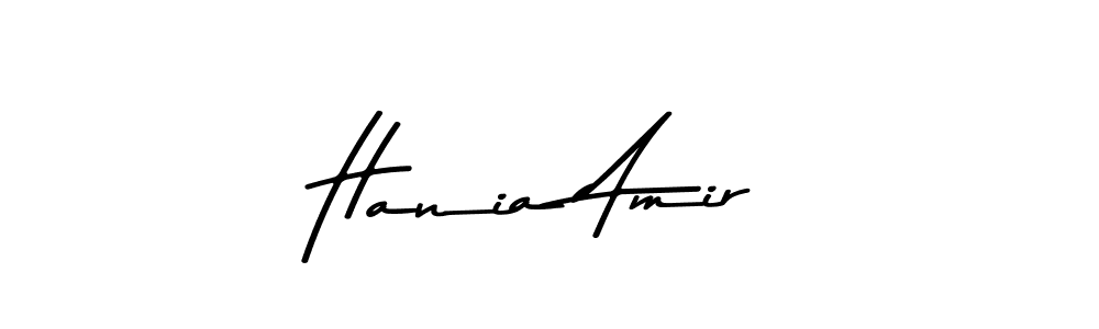 Design your own signature with our free online signature maker. With this signature software, you can create a handwritten (Asem Kandis PERSONAL USE) signature for name Hania Amir. Hania Amir signature style 9 images and pictures png