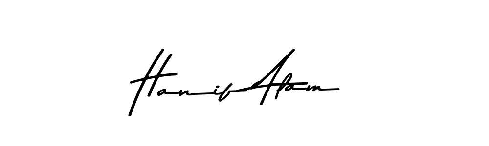 Use a signature maker to create a handwritten signature online. With this signature software, you can design (Asem Kandis PERSONAL USE) your own signature for name Hanif Alam. Hanif Alam signature style 9 images and pictures png