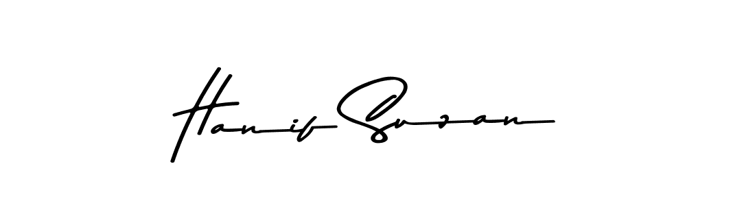 Use a signature maker to create a handwritten signature online. With this signature software, you can design (Asem Kandis PERSONAL USE) your own signature for name Hanif Suzan. Hanif Suzan signature style 9 images and pictures png