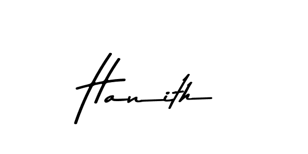 Use a signature maker to create a handwritten signature online. With this signature software, you can design (Asem Kandis PERSONAL USE) your own signature for name Hanith. Hanith signature style 9 images and pictures png