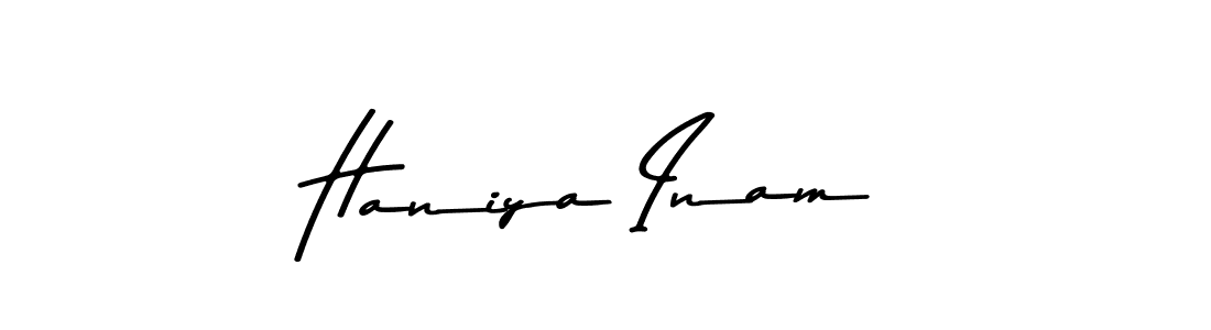 Make a beautiful signature design for name Haniya Inam. Use this online signature maker to create a handwritten signature for free. Haniya Inam signature style 9 images and pictures png