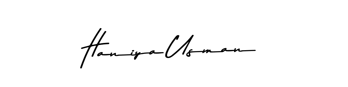 How to make Haniya Usman signature? Asem Kandis PERSONAL USE is a professional autograph style. Create handwritten signature for Haniya Usman name. Haniya Usman signature style 9 images and pictures png