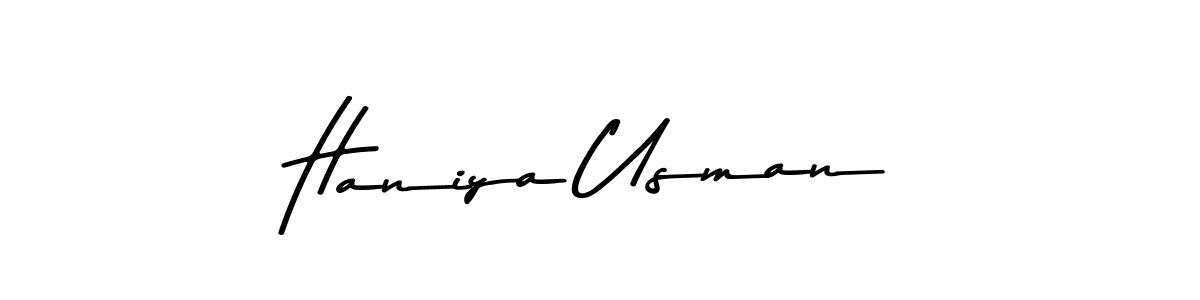 How to make Haniya Usman signature? Asem Kandis PERSONAL USE is a professional autograph style. Create handwritten signature for Haniya Usman name. Haniya Usman signature style 9 images and pictures png