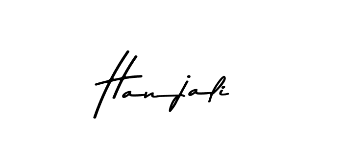 Create a beautiful signature design for name Hanjali. With this signature (Asem Kandis PERSONAL USE) fonts, you can make a handwritten signature for free. Hanjali signature style 9 images and pictures png