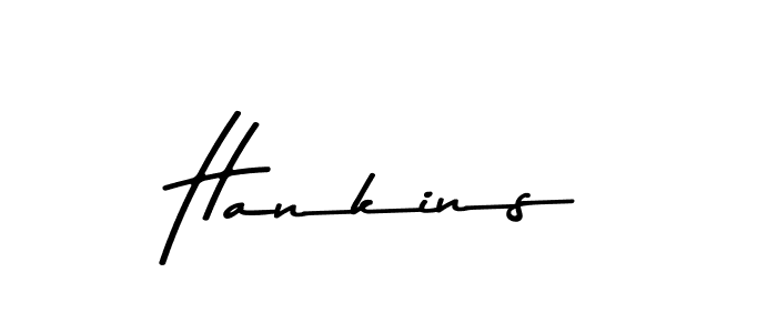 Create a beautiful signature design for name Hankins. With this signature (Asem Kandis PERSONAL USE) fonts, you can make a handwritten signature for free. Hankins signature style 9 images and pictures png