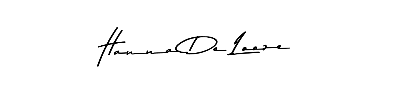 Design your own signature with our free online signature maker. With this signature software, you can create a handwritten (Asem Kandis PERSONAL USE) signature for name Hanna De Looze. Hanna De Looze signature style 9 images and pictures png