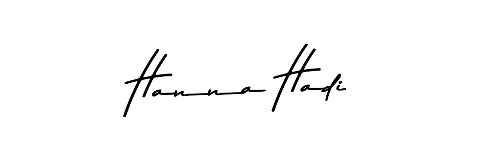 Hanna Hadi stylish signature style. Best Handwritten Sign (Asem Kandis PERSONAL USE) for my name. Handwritten Signature Collection Ideas for my name Hanna Hadi. Hanna Hadi signature style 9 images and pictures png