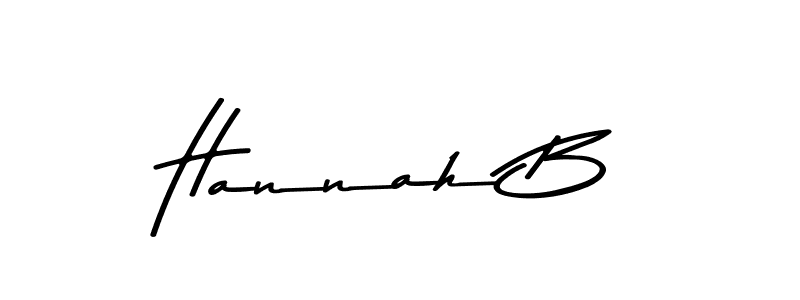 Use a signature maker to create a handwritten signature online. With this signature software, you can design (Asem Kandis PERSONAL USE) your own signature for name Hannah B. Hannah B signature style 9 images and pictures png