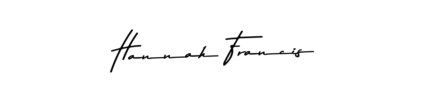 You should practise on your own different ways (Asem Kandis PERSONAL USE) to write your name (Hannah Francis) in signature. don't let someone else do it for you. Hannah Francis signature style 9 images and pictures png