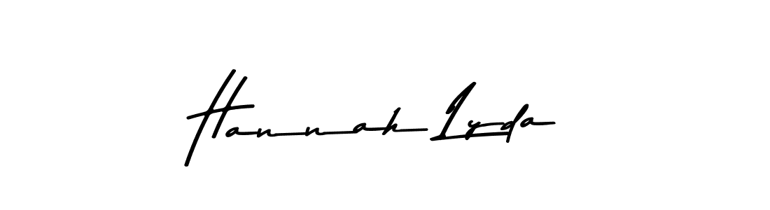 Also You can easily find your signature by using the search form. We will create Hannah Lyda name handwritten signature images for you free of cost using Asem Kandis PERSONAL USE sign style. Hannah Lyda signature style 9 images and pictures png