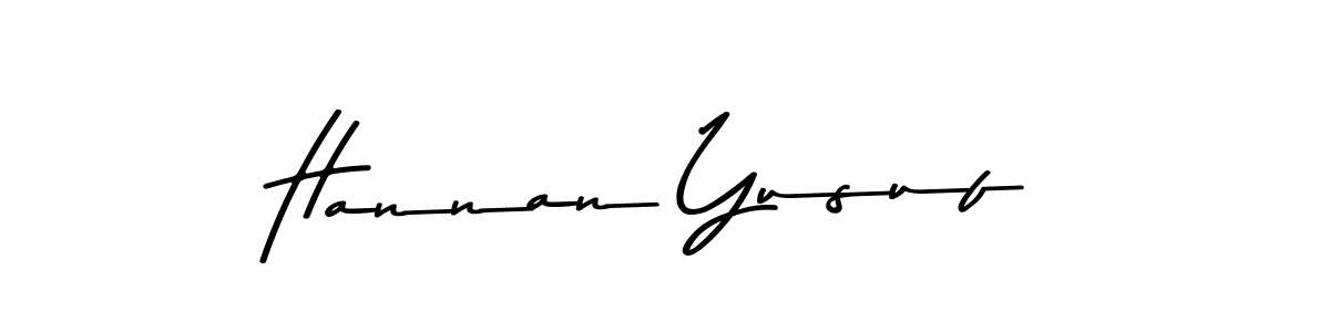 Design your own signature with our free online signature maker. With this signature software, you can create a handwritten (Asem Kandis PERSONAL USE) signature for name Hannan Yusuf. Hannan Yusuf signature style 9 images and pictures png
