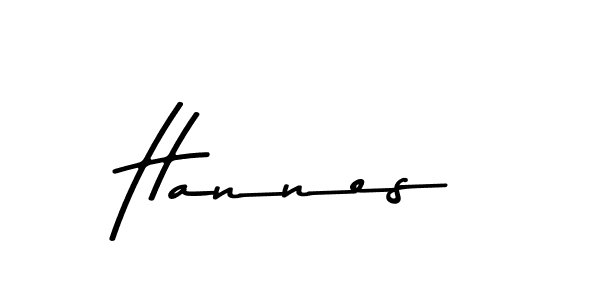 How to make Hannes name signature. Use Asem Kandis PERSONAL USE style for creating short signs online. This is the latest handwritten sign. Hannes signature style 9 images and pictures png