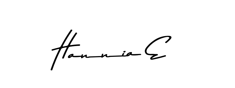 Use a signature maker to create a handwritten signature online. With this signature software, you can design (Asem Kandis PERSONAL USE) your own signature for name Hannia E. Hannia E signature style 9 images and pictures png