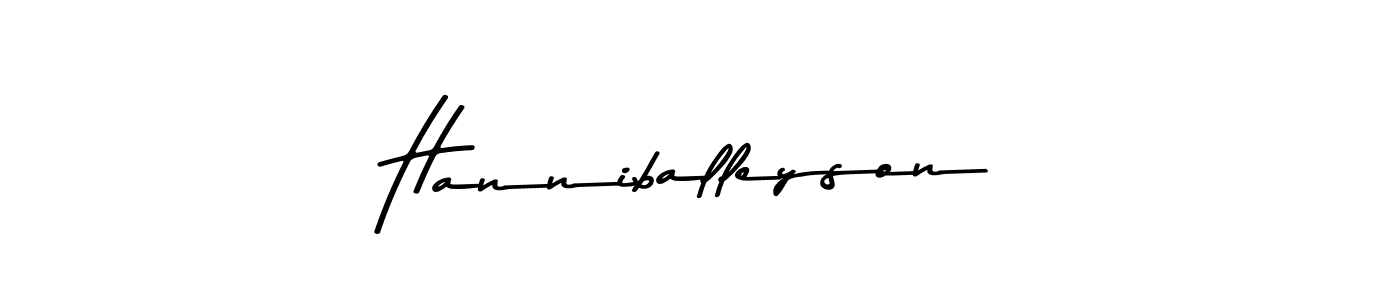 Design your own signature with our free online signature maker. With this signature software, you can create a handwritten (Asem Kandis PERSONAL USE) signature for name Hanniballeyson. Hanniballeyson signature style 9 images and pictures png