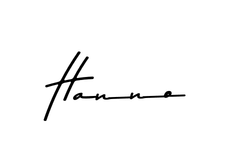 Design your own signature with our free online signature maker. With this signature software, you can create a handwritten (Asem Kandis PERSONAL USE) signature for name Hanno. Hanno signature style 9 images and pictures png