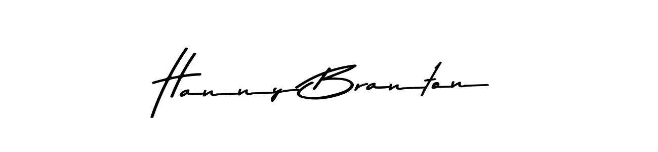 How to make Hanny Branton signature? Asem Kandis PERSONAL USE is a professional autograph style. Create handwritten signature for Hanny Branton name. Hanny Branton signature style 9 images and pictures png