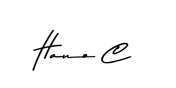 How to make Hano C signature? Asem Kandis PERSONAL USE is a professional autograph style. Create handwritten signature for Hano C name. Hano C signature style 9 images and pictures png