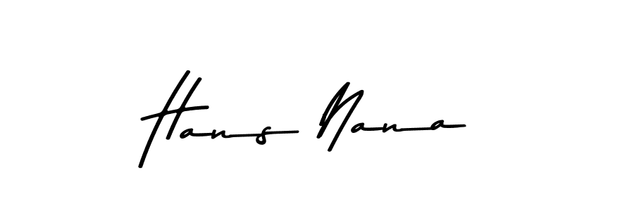 Use a signature maker to create a handwritten signature online. With this signature software, you can design (Asem Kandis PERSONAL USE) your own signature for name Hans Nana. Hans Nana signature style 9 images and pictures png