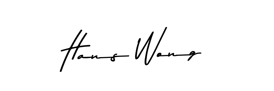Hans Wong stylish signature style. Best Handwritten Sign (Asem Kandis PERSONAL USE) for my name. Handwritten Signature Collection Ideas for my name Hans Wong. Hans Wong signature style 9 images and pictures png